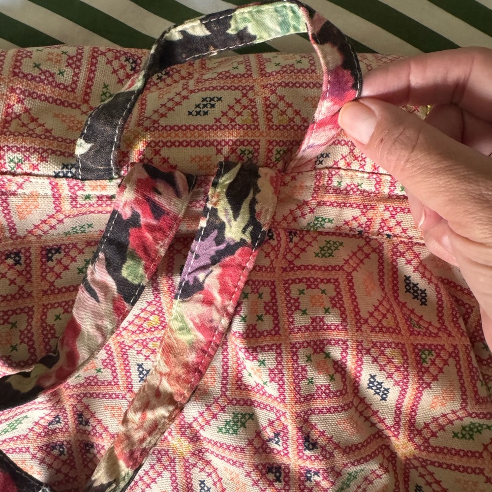 Floral Embroidered Patterned Backpack - image 4